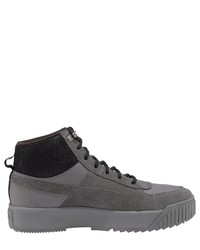 graue hohe Sneakers aus Wildleder von Puma