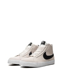 graue hohe Sneakers aus Wildleder von Nike