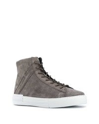 graue hohe Sneakers aus Wildleder von Hogan