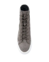 graue hohe Sneakers aus Wildleder von Hogan