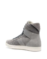 graue hohe Sneakers aus Wildleder von Givenchy