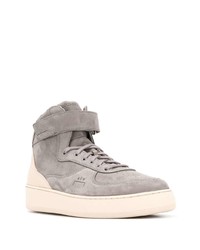 graue hohe Sneakers aus Wildleder von A-Cold-Wall*