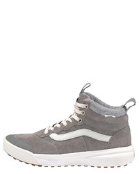 graue hohe Sneakers aus Wildleder von Vans