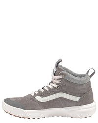 graue hohe Sneakers aus Wildleder von Vans