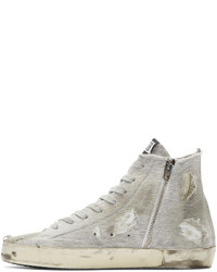 graue hohe Sneakers von Golden Goose Deluxe Brand