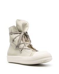 graue hohe Sneakers von Rick Owens DRKSHDW