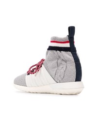 graue hohe Sneakers von Moncler