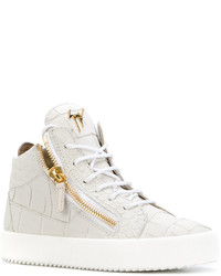 graue hohe Sneakers von Giuseppe Zanotti Design