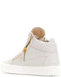 graue hohe Sneakers von Giuseppe Zanotti Design