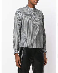 graue horizontal gestreifte Bluse von Etoile Isabel Marant