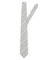 graue horizontal gestreifte Krawatte von EAST CLUB LONDON