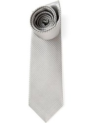 graue horizontal gestreifte Krawatte von Gucci