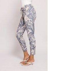 graue Hose mit Blumenmuster von ZHRILL