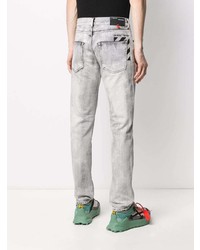 graue Jeans mit Acid-Waschung von Off-White