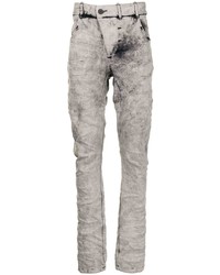 graue Jeans mit Acid-Waschung von Boris Bidjan Saberi