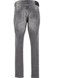 graue Jeans mit Destroyed-Effekten von 2Y Premium