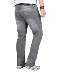 graue Jeans mit Destroyed-Effekten von Alessandro Salvarini