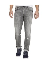 graue Jeans mit Destroyed-Effekten von Camp David