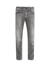 graue Jeans mit Destroyed-Effekten von Camp David