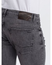 graue Jeans mit Destroyed-Effekten von Cross Jeans