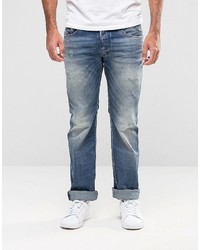 graue Jeans mit Destroyed-Effekten von Diesel