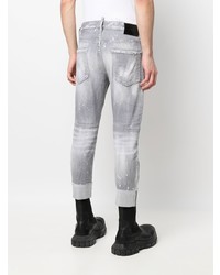 graue Jeans mit Destroyed-Effekten von DSQUARED2