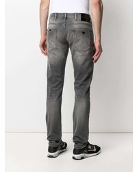 graue Jeans mit Destroyed-Effekten von Emporio Armani