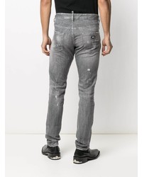 graue Jeans mit Destroyed-Effekten von DSQUARED2