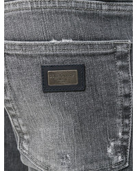 graue Jeans mit Destroyed-Effekten von Dolce & Gabbana