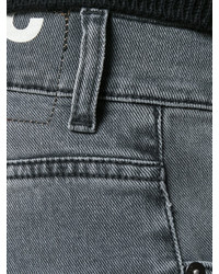 graue Jeans mit Destroyed-Effekten von Dondup