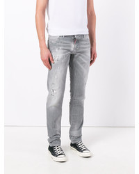 graue Jeans mit Destroyed-Effekten von DSQUARED2