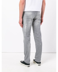 graue Jeans mit Destroyed-Effekten von DSQUARED2