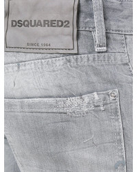 graue Jeans mit Destroyed-Effekten von DSQUARED2