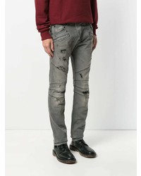 graue Jeans mit Destroyed-Effekten von Pierre Balmain