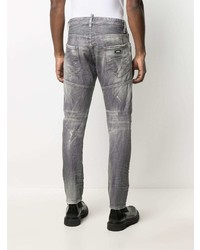 graue Jeans mit Destroyed-Effekten von DSQUARED2