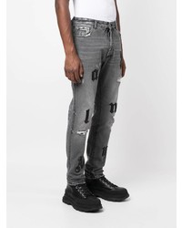 graue Jeans mit Destroyed-Effekten von Palm Angels