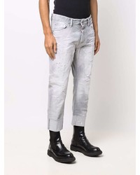 graue Jeans mit Destroyed-Effekten von DSQUARED2