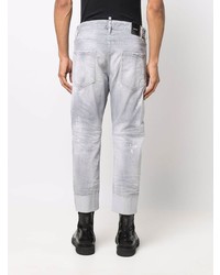 graue Jeans mit Destroyed-Effekten von DSQUARED2