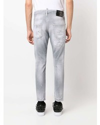 graue Jeans mit Destroyed-Effekten von DSQUARED2