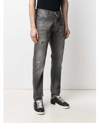 graue Jeans mit Destroyed-Effekten von Emporio Armani