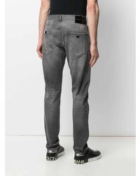 graue Jeans mit Destroyed-Effekten von Emporio Armani