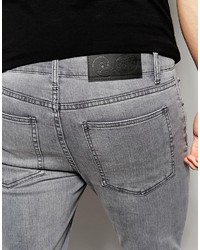 graue Jeans mit Destroyed-Effekten von Cheap Monday