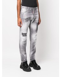 graue Jeans mit Destroyed-Effekten von DSQUARED2