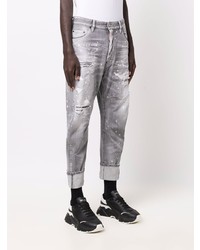 graue Jeans mit Destroyed-Effekten von DSQUARED2