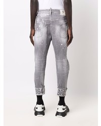 graue Jeans mit Destroyed-Effekten von DSQUARED2