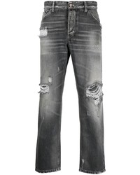graue Jeans mit Destroyed-Effekten von PT TORINO