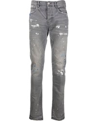 graue Jeans mit Destroyed-Effekten von purple brand
