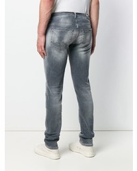 graue Jeans mit Destroyed-Effekten von Dondup