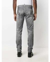 graue Jeans mit Destroyed-Effekten von DSQUARED2