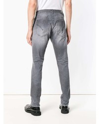 graue Jeans mit Destroyed-Effekten von Dondup